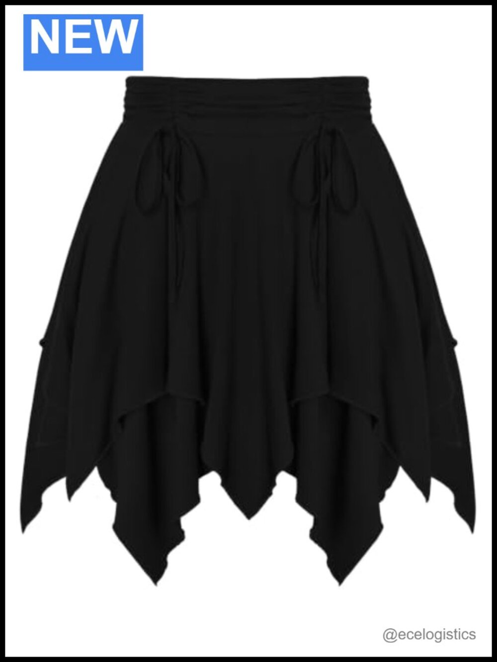 Renaissance Pirate Asymmetrical Mini Skirt with Built-in Shorts